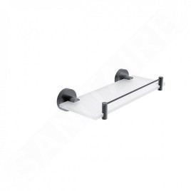 Nimco Unix - Étagère, 30 cm, verre dépoli/noir mat UNC 13091BX-30-90