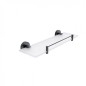 Nimco Unix - Étagère, 40 cm, verre dépoli/noir mat UNC 13091BX-40-90