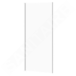 Cersanit Crea - Paroi de douche 86 cm, chrome/verre clair S159-010