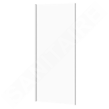 Cersanit Crea - Paroi de douche 86 cm, chrome/verre clair S159-010
