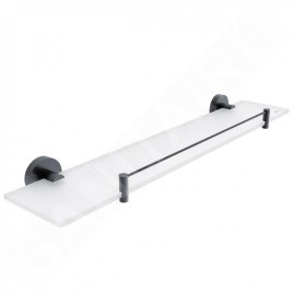 Nimco Unix - Étagère, 60 cm, verre dépoli/noir mat UNC 13091BX-60-90
