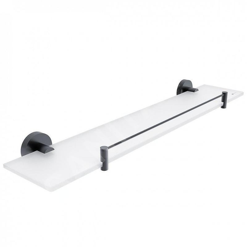 Nimco Unix - Étagère, 60 cm, verre dépoli/noir mat UNC 13091BX-60-90