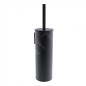 Nimco Unix - Brosse WC murale, avec support, noir mat UNC 13094E-90