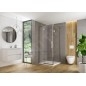 Cersanit Crea - Paroi de douche 86 cm, chrome/verre clair S159-010