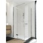 Cersanit Jota - Cabine de douche 90x90 cm, gauche, chrome/verre clair S160-001