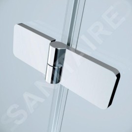 Cersanit Jota - Cabine de douche 90x90 cm, gauche, chrome/verre clair S160-001