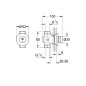 Grohe Euroeco Cosmopolitan T - Robinet mural refermable, chrome 36268000
