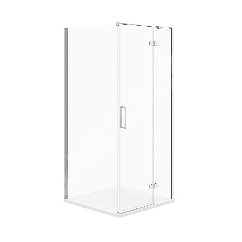 Cersanit Jota - Cabine de douche 90x90 cm, droite, chrome/verre clair S160-002