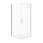 Cersanit Jota - Cabine de douche 90x90 cm, droite, chrome/verre clair S160-002