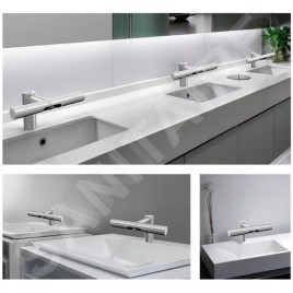 Jet Dryer Robinet infrarouge - Robinet de lavabo électronique avec sécheur, acier inoxydable brossé 8596220013118