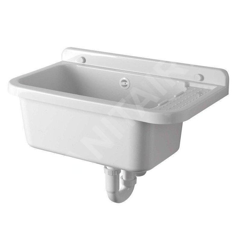 Aqualine Céramique - Vidoir murale 600x340 mm, plastiqueique/blanc PI5060 Aqualine Céramique - Vidoir murale 600x340 mm, plastiqueique/blanc PI5060