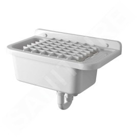 Aqualine Céramique - Vidoir murale 600x340 mm, plastiqueique/blanc PI5060