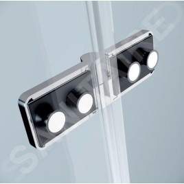 Cersanit Jota - Cabine de douche 90x90 cm, droite, chrome/verre clair S160-002