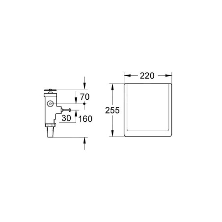 Grohe Robinets poussoirs - Robinet de chasse à encastrer, chrome 42901000