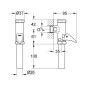 Grohe Accessoires - DAL - Robinet de chasse pour WC, chrome 37139000