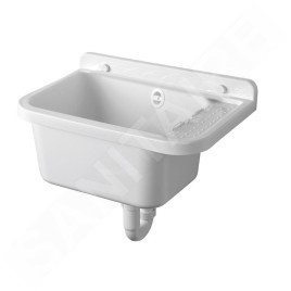 Aqualine Vidoirs - Vidoir suspendu 500x340 mm, plastique/blanc PI5050