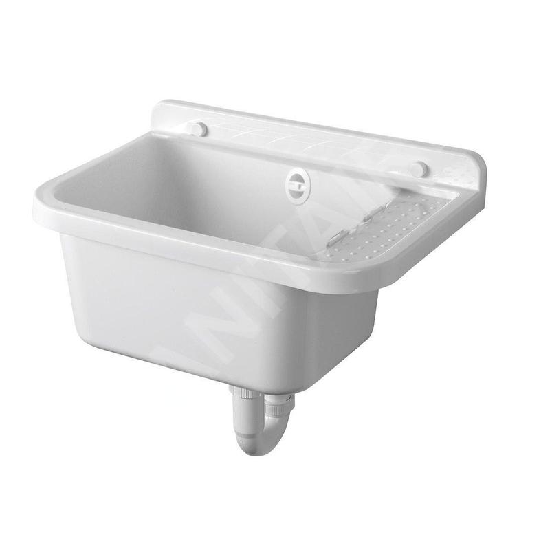 Aqualine Vidoirs - Vidoir suspendu 500x340 mm, plastique/blanc PI5050