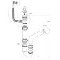 Aqualine Vidoirs - Vidoir suspendu 500x340 mm, plastique/blanc PI5050