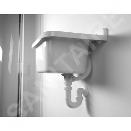 Aqualine Vidoirs - Vidoir suspendu 500x340 mm, plastique/blanc PI5050