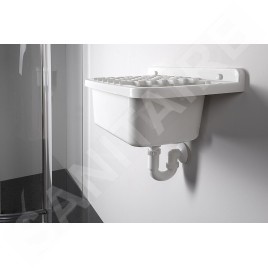 Aqualine Vidoirs - Vidoir suspendu 500x340 mm, plastique/blanc PI5050