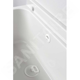Aqualine Vidoirs - Vidoir suspendu 500x340 mm, plastique/blanc PI5050