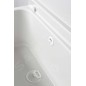 Aqualine Vidoirs - Vidoir suspendu 500x340 mm, plastique/blanc PI5050
