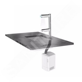 Jet Dryer Sèche-mains - Robinet de lavabo à capteur avec sèche-mains DUO, inox brossé 8596220010353