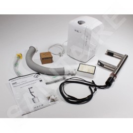 Jet Dryer Sèche-mains - Robinet de lavabo à capteur avec sèche-mains DUO, inox brossé 8596220010353