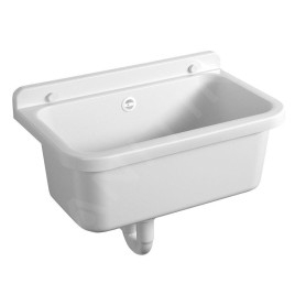 Aqualine Céramique - Vidoir suspendu 550x340 mm, plastique/blanc PI5055