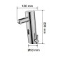 Jet Dryer Robinet infrarouge - Robinet automatique de lavabo avec mélangeur Donner AutoFlow 01, chrome 8596220009289