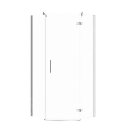Cersanit Jota - Cabine de douche 90x90 cm, droite, chrome/verre clair S160-013