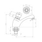 Aqualine Vannes - Robinet de lavabo à fermeture automatique, chromé ZY12053 Aqualine Vannes - Robinet de lavabo à fermeture automatique, chromé ZY12053