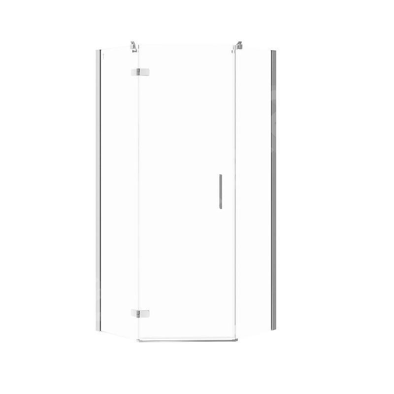 Cersanit Jota - Cabine de douche 90x90 cm, gauche, chrome/verre clair S160-014