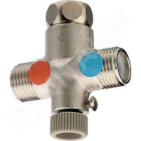 Sapho Accessoires - Régulateur de température soupapes de support 1/2", chrome AT95051