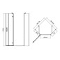 Cersanit Jota - Cabine de douche 90x90 cm, gauche, chrome/verre clair S160-014