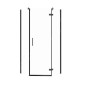 Cersanit Jota - Cabine de douche 90x90 cm, droite, noir/verre clair S160-015