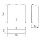Nimco Autres - Distributeur de serviettes en papier, inox brossé HPM 27080-10