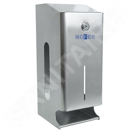 Sapho Série Hôtel - Distributeur pour 2 rouleaux de papier hygiénique, inox 05101.B