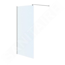 Cersanit Mille - Paroi de douche Walk-In, 100x200 cm, chrome/verre clair S161-001