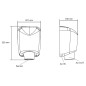 Jet Dryer Sèche-mains - Sèche-mains sans contact BOOSTER, métal noir 8596220012340