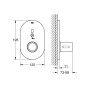 Grohe Eurosmart Cosmopolitan E - Mitigeur électronique de douche encastré, chrome 36456000