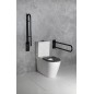 Sapho Équipement de salle de bain - Poignée pliante 81 cm, noire XH518B