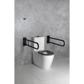 Sapho Équipement de salle de bain - Poignée pliante 81 cm, noire XH518B