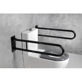 Sapho Équipement de salle de bain - Poignée pliante 81 cm, noire XH518B