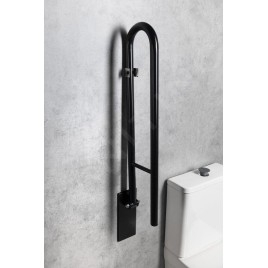 Sapho Équipement de salle de bain - Poignée pliante 81 cm, noire XH518B