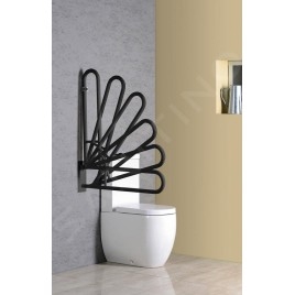 Sapho Équipement de salle de bain - Poignée pliante 81 cm, noire XH518B