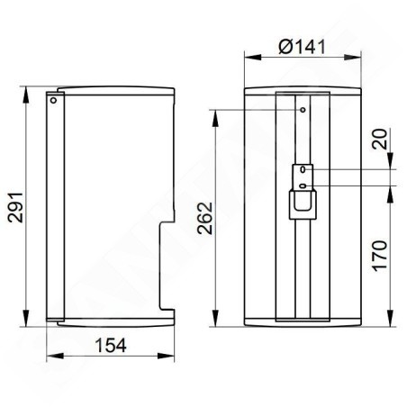 Keuco Plan - Distributeur de papier toilette, chrome 14969010000