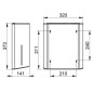 Keuco Plan - Distributeur d'essuie-mains, chrome / noir 14985010000