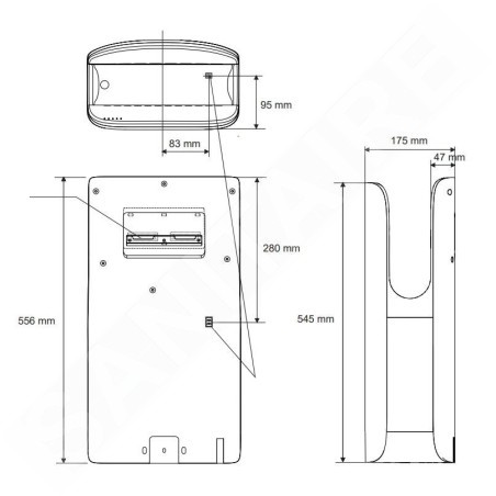 Jet Dryer Sèche-mains - Sèche-mains à lame d’air Light, argenté 8596220013316
