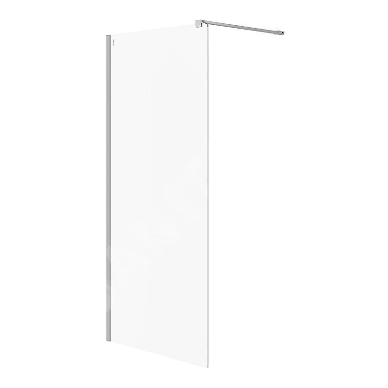 Cersanit Mille - Paroi de douche Walk-In, 90x200 cm, chrome/verre clair S161-006